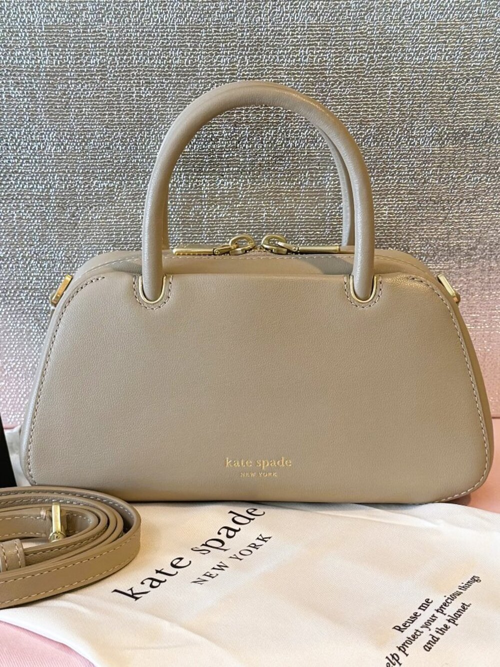 NWT Kate Spade Gracie Mini Bag in Timeless (Taupe)
